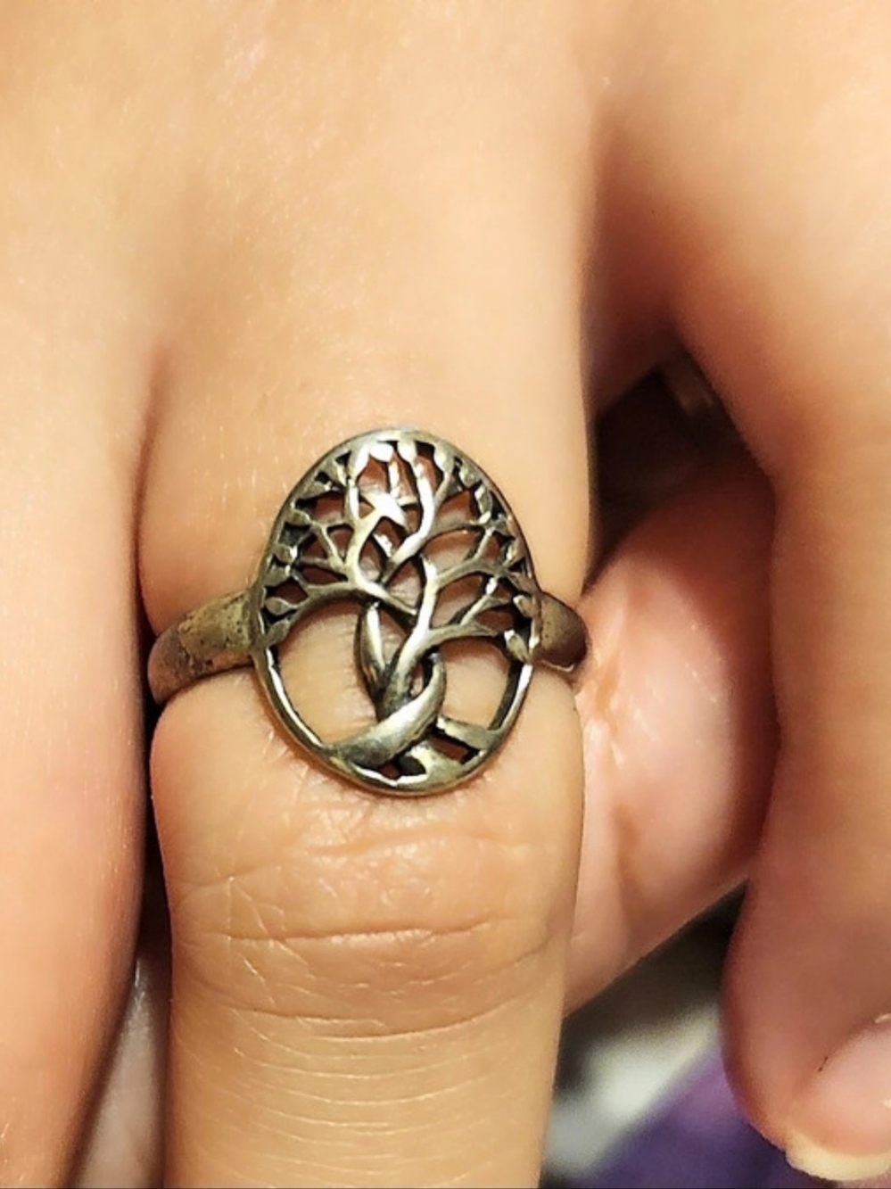 925 Sterling Silver Tree of Life Ring